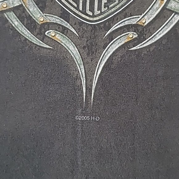 Harley-Davidson Lynchburg Va T-Shirt Mens Size Large XL Black Double Sided HD-03 - Picture 5 of 12